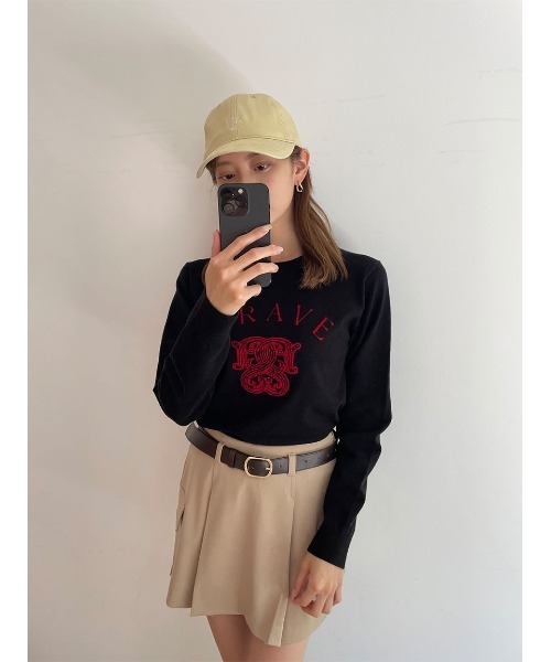 SNIDEL（スナイデル）の「エンブレムロゴキャップ（キャップ・レディース・イエロー/サーモンピンク/ホワイト/その他/ミント/グレー・FREE）」の18枚目の写真