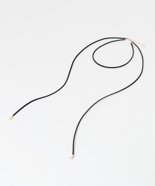 URBAN RESEARCH Sonny Label（アーバンリサーチサニーレーベル）の「スエードチョーカーネックレス（チョーカー・レディース・ブラック・ONE）」の2枚目の写真