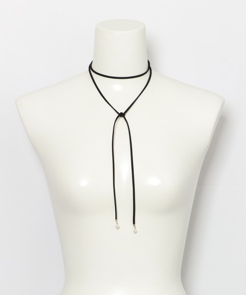 URBAN RESEARCH Sonny Label（アーバンリサーチサニーレーベル）の「スエードチョーカーネックレス（チョーカー・レディース・ブラック・ONE）」の3枚目の写真