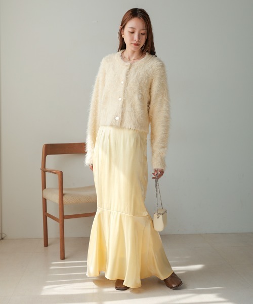 Bab（バブ）の「ナローフレアースカート（スカート・レディース・A/イエロー/B/ブラック・S/M）」の6枚目の写真