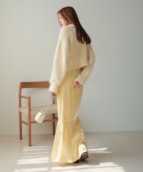 Bab（バブ）の「ナローフレアースカート（スカート・レディース・A/イエロー/B/ブラック・S/M）」の8枚目の写真