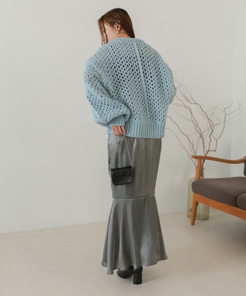 Bab（バブ）の「ナローフレアースカート（スカート・レディース・A/イエロー/B/ブラック・S/M）」の13枚目の写真