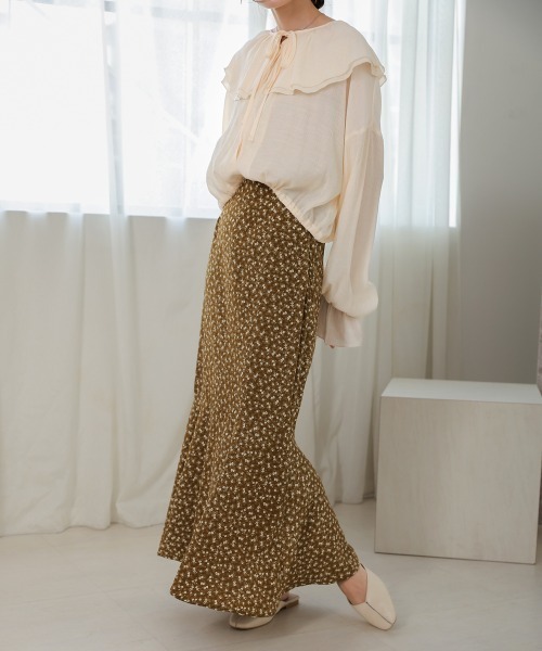 Bab（バブ）の「ナローフレアースカート（スカート・レディース・A/イエロー/B/ブラック・S/M）」の19枚目の写真