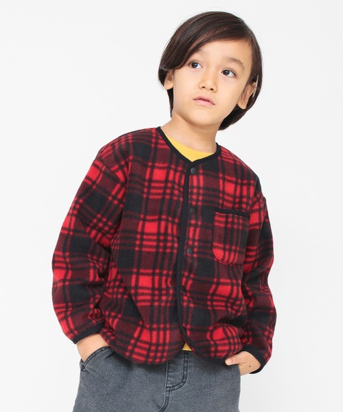 BRANSHES(ブランシェス)の「フリース/ソウガラジャケット(その他アウター・キッズ・レッド/ブラウン/ベージュ・110/150/100/130/90/120/140)」の1枚目の写真