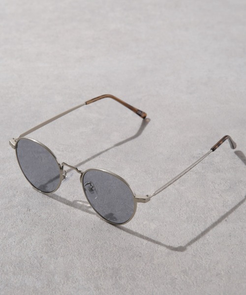 NANO universe(ナノユニバース)の「アイウェア/ボストン型 3 メタルフレーム(サングラス・メンズ・ブラウン/ブルー・FREE)」の3枚目の写真