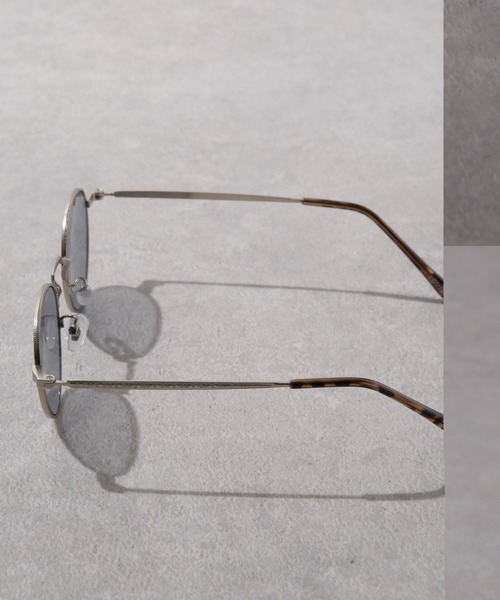 NANO universe(ナノユニバース)の「アイウェア/ボストン型 3 メタルフレーム(サングラス・メンズ・ブラウン/ブルー・FREE)」の4枚目の写真