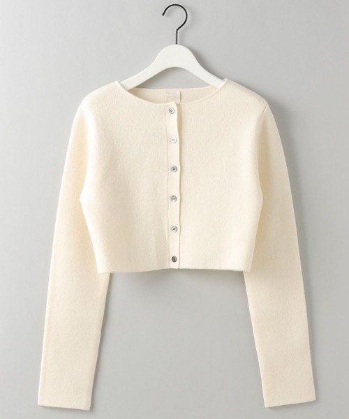 e/rm(イーアールエム)の「【e/rm】カシミヤコンパクトニットカーディガン(カーディガン/ボレロ・レディース・ネイビー/チャコールグレー/アイボリー/ブラック・FREE)」の2枚目の写真