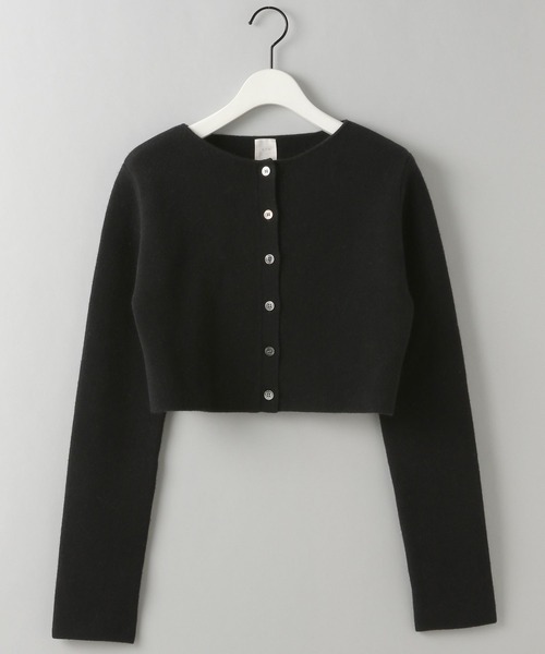 e/rm(イーアールエム)の「【e/rm】カシミヤコンパクトニットカーディガン(カーディガン/ボレロ・レディース・ネイビー/チャコールグレー/アイボリー/ブラック・FREE)」の3枚目の写真