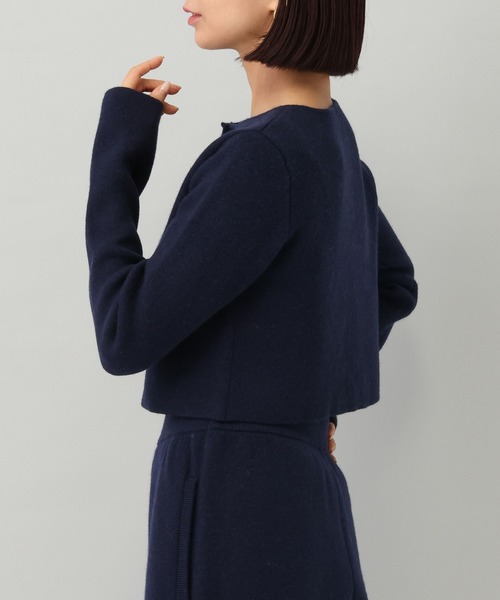 e/rm(イーアールエム)の「【e/rm】カシミヤコンパクトニットカーディガン(カーディガン/ボレロ・レディース・ネイビー/チャコールグレー/アイボリー/ブラック・FREE)」の10枚目の写真