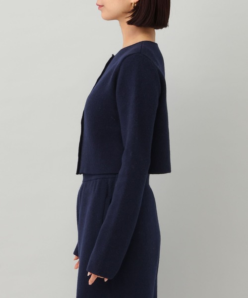 e/rm(イーアールエム)の「【e/rm】カシミヤコンパクトニットカーディガン(カーディガン/ボレロ・レディース・ネイビー/チャコールグレー/アイボリー/ブラック・FREE)」の14枚目の写真