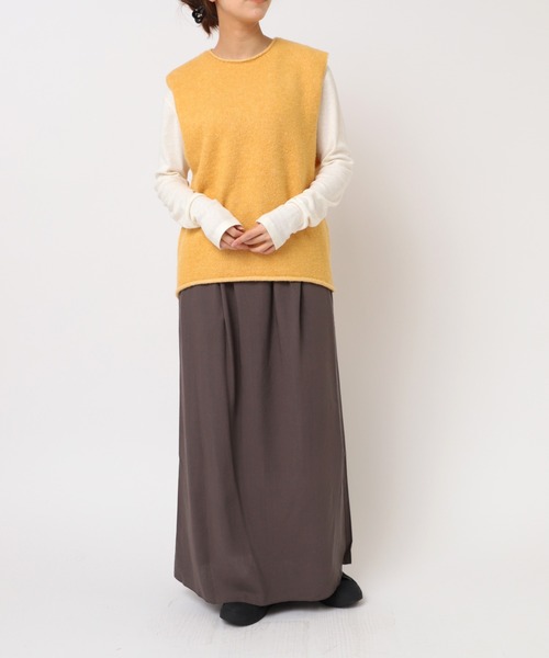 RNA-N（アールエヌエーエヌ）の「K2653 ループヤーンプレーティングベスト（ベスト・レディース・グレー/ナチュラル/イエロー・MEDIUM）」の16枚目の写真