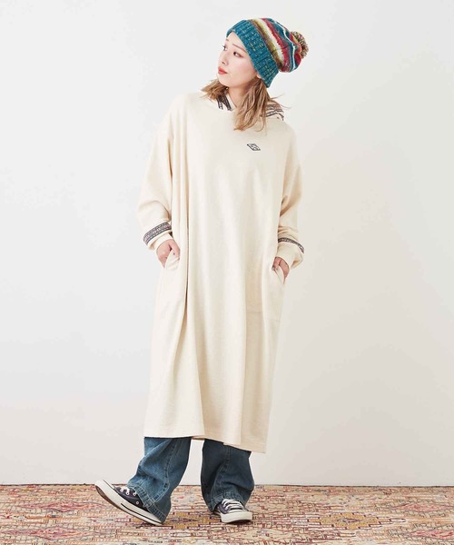 CUBE SUGAR(キューブシュガー)の「WEB限定ジャガードデニム ニーパッチパンツ(デニムパンツ・レディース・ブルー/インディゴブルー・M)」の7枚目の写真