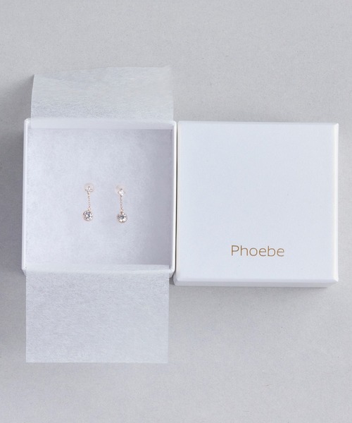 Phoebe(フィービィー)の「<ラストワン>【K10RG】クロッシングピアス ローズゴールド(ピアス(両耳用)・レディース・イエローゴールド/ピンクゴールド・FREE)」の4枚目の写真