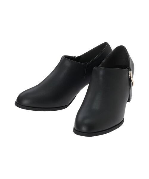 Te chichi TERRASSE（テチチテラス）の「サイドジップブーティー（ブーツ・レディース・ブラック/オフホワイト/カーキ・L/M）」の5枚目の写真