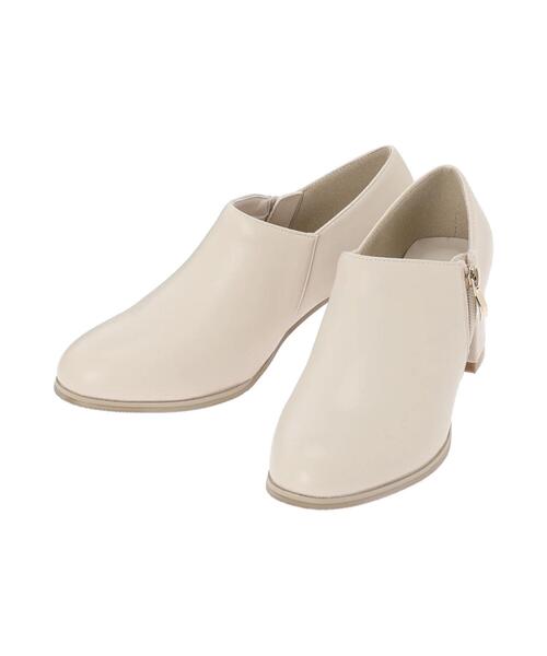 Te chichi TERRASSE（テチチテラス）の「サイドジップブーティー（ブーツ・レディース・ブラック/オフホワイト/カーキ・L/M）」の7枚目の写真