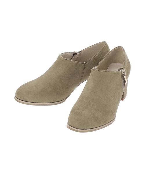 Te chichi TERRASSE（テチチテラス）の「サイドジップブーティー（ブーツ・レディース・ブラック/オフホワイト/カーキ・L/M）」の8枚目の写真