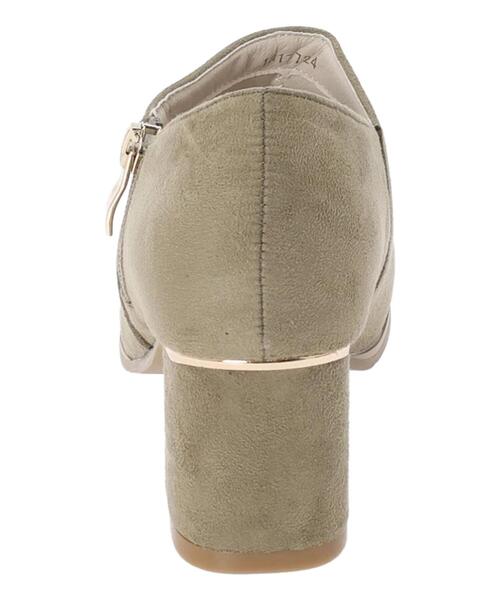 Te chichi TERRASSE（テチチテラス）の「サイドジップブーティー（ブーツ・レディース・ブラック/オフホワイト/カーキ・L/M）」の9枚目の写真