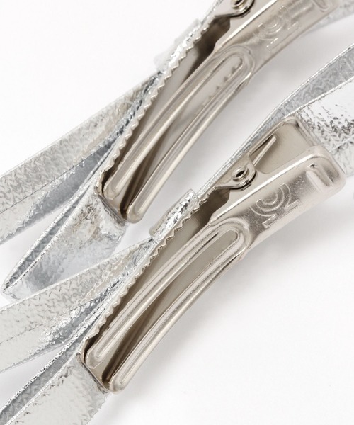 Heather（ヘザー）の「アソートリボンヘアピンSET  989744（ヘアピン・レディース・ブラック/シルバー・ONE SIZE）」の6枚目の写真