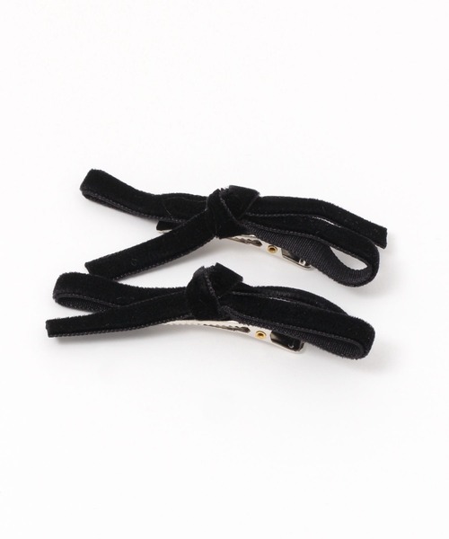 Heather（ヘザー）の「アソートリボンヘアピンSET  989744（ヘアピン・レディース・ブラック/シルバー・ONE SIZE）」の10枚目の写真