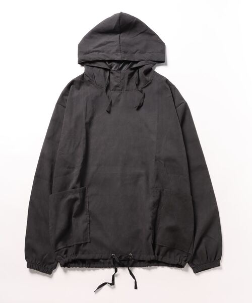 BLANC FICELLE(ブランフィセル)の「オーバーサイズ ナイロンパーカー(ナイロンジャケット・メンズ・グリーン/ブラック・XL/XX-LARGE/M/L)」の12枚目の写真