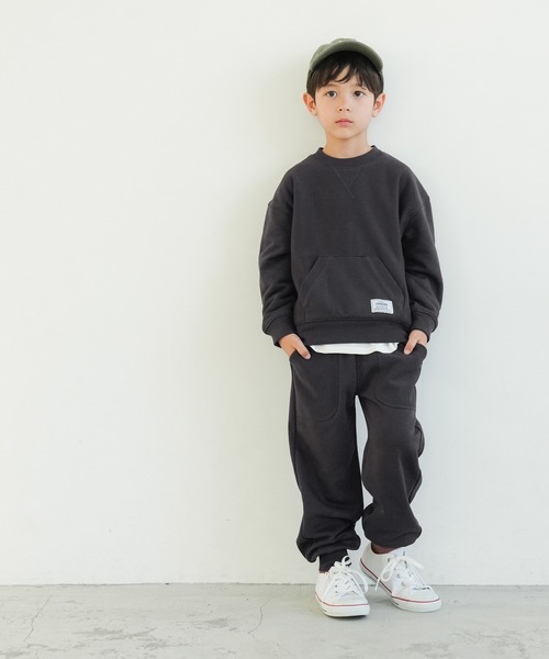 coca(coca)(コカ)の「キッズ サイドリブポケット付き厚手スウェット(スウェット・キッズ・グレー/チャコール・140/120/130/110)」の5枚目の写真