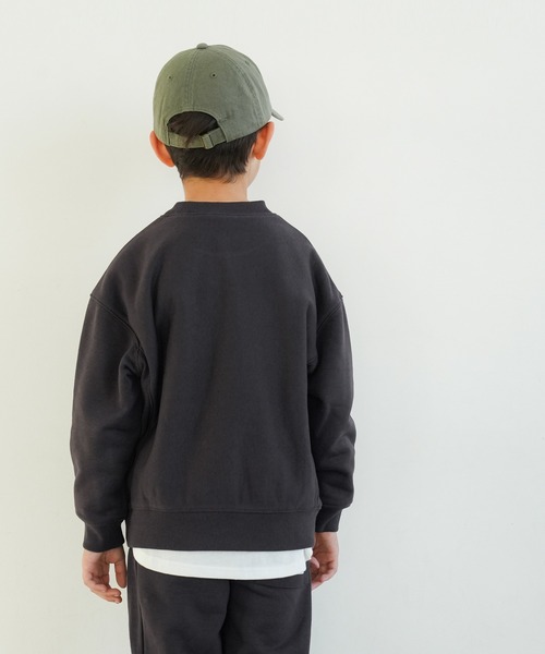 coca(coca)(コカ)の「キッズ サイドリブポケット付き厚手スウェット(スウェット・キッズ・グレー/チャコール・140/120/130/110)」の6枚目の写真