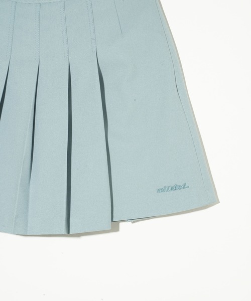 MILKFED.（ミルクフェド）の「PLEATED MINI SKIRT（スカート・レディース・ライトブルー/ベージュ・M/S）」の8枚目の写真