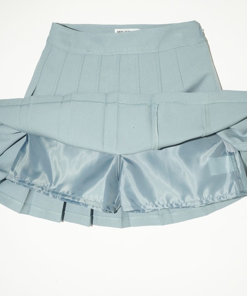 MILKFED.（ミルクフェド）の「PLEATED MINI SKIRT（スカート・レディース・ライトブルー/ベージュ・M/S）」の11枚目の写真