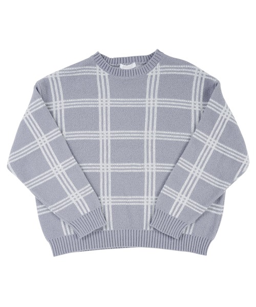 jiggys shop(ジギーズショップ)の「ジャガード総柄 クルーネックニットセーター(ニット/セーター・メンズ・ブラック系その他2/ブルー系その他/ブラック系その他/グレー系その他・MEDIUM/LARGE)」の9枚目の写真