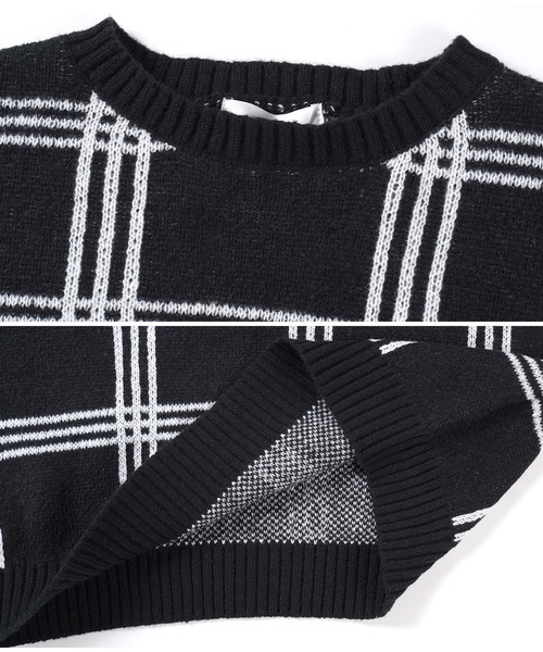jiggys shop(ジギーズショップ)の「ジャガード総柄 クルーネックニットセーター(ニット/セーター・メンズ・ブラック系その他2/ブルー系その他/ブラック系その他/グレー系その他・MEDIUM/LARGE)」の14枚目の写真