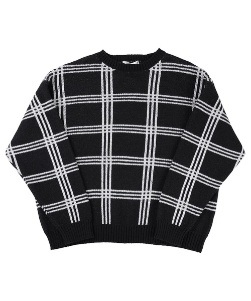 jiggys shop(ジギーズショップ)の「ジャガード総柄 クルーネックニットセーター(ニット/セーター・メンズ・ブラック系その他2/ブルー系その他/ブラック系その他/グレー系その他・MEDIUM/LARGE)」の7枚目の写真