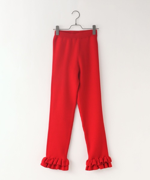 【セール】ニットフリルパンツ 993156（その他パンツ）｜LOWRYS FARM（ローリーズファーム）