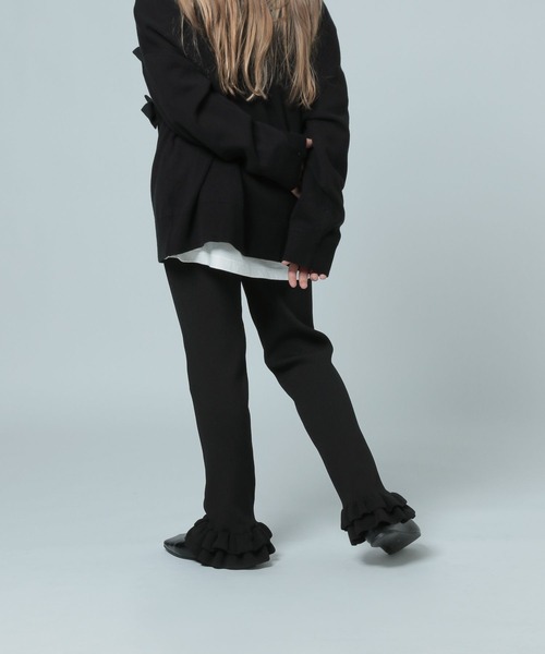 【セール】ニットフリルパンツ 993156（その他パンツ）｜LOWRYS FARM（ローリーズファーム）