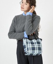 LeSportsac（レスポートサック）の「MEDIUM 2 WAY TOTE ディープブルータータン/ブラック（トートバッグ・キッズ）」