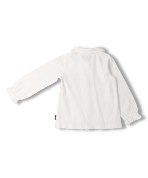 Moujonjon（ムージョンジョン）の「お花刺繍入りスムースブラウス（シャツ/ブラウス・キッズ・ホワイト・120/130/110/140/100/90）」の3枚目の写真