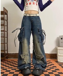 almo | スターデニムカーゴパンツ(BQ)(カーゴパンツ)
