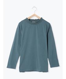 Samansa Mos2 | 襟スモッキングカットソー(Tシャツ/カットソー)