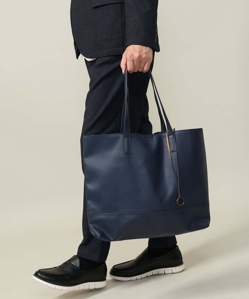 a.v.v(アーヴェヴェ)の「トートバッグ【ドコデモBAGシリーズ】(トートバッグ・メンズ・ブラック/ネイビー/ライトグレー・46)」の1枚目の写真