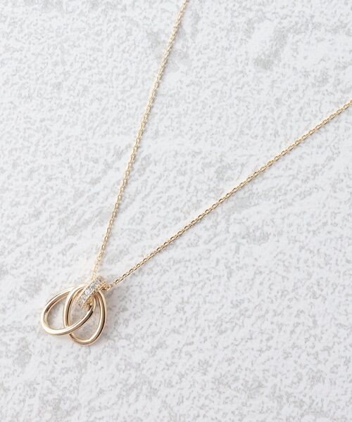 grove（グローブ）の「◆ダブルオーバルビジューネックレス（ネックレス・レディース・シルバー系その他/シルバー/ゴールド・00）」の3枚目の写真