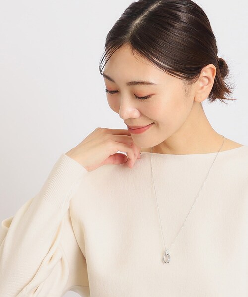 grove（グローブ）の「◆ダブルオーバルビジューネックレス（ネックレス・レディース・シルバー系その他/シルバー/ゴールド・00）」の8枚目の写真