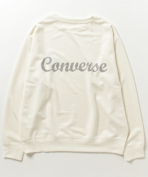 CONVERSE(コンバース)の「CONVERSE コンバース ダンボールロゴ入りトレーナー(スウェット・レディース・杢グレー/アイボリー/ブラック・M/L)」の10枚目の写真