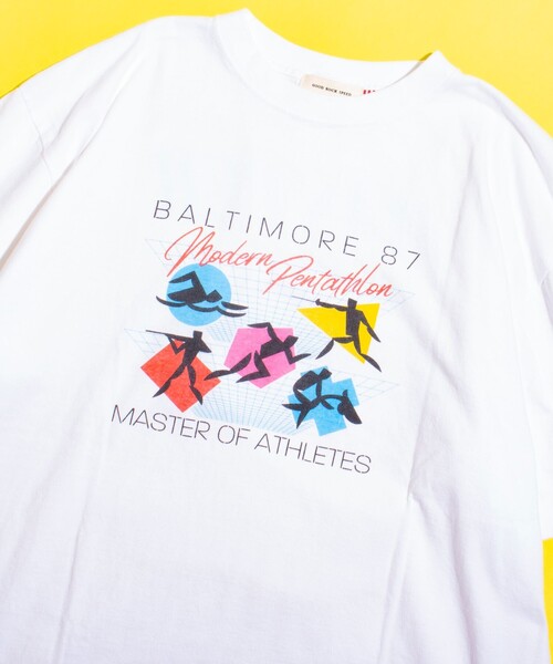 GOOD ROCK SPEED(グッドロックスピード)の「【GOOD ROCK SPEED/グッドロックスピード】レトロスポーツ プリントTシャツ(Tシャツ/カットソー・メンズ・ホワイト系その他2/ホワイト系その他3/ホワイト系その他・M/L)」の6枚目の写真