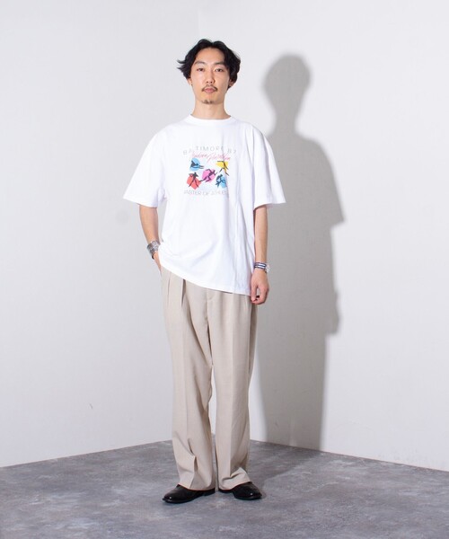 GOOD ROCK SPEED(グッドロックスピード)の「【GOOD ROCK SPEED/グッドロックスピード】レトロスポーツ プリントTシャツ(Tシャツ/カットソー・メンズ・ホワイト系その他2/ホワイト系その他3/ホワイト系その他・M/L)」の13枚目の写真