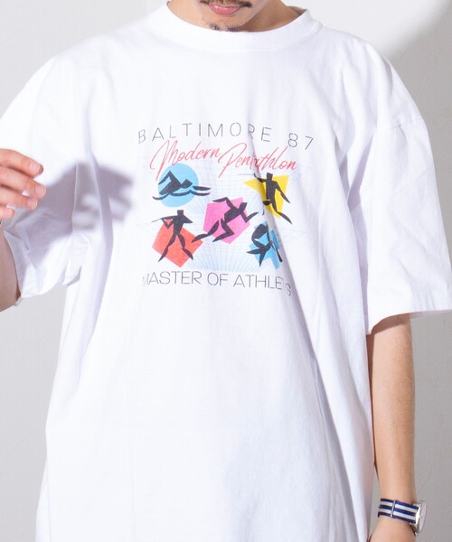 GOOD ROCK SPEED(グッドロックスピード)の「【GOOD ROCK SPEED/グッドロックスピード】レトロスポーツ プリントTシャツ(Tシャツ/カットソー・メンズ・ホワイト系その他2/ホワイト系その他3/ホワイト系その他・M/L)」の20枚目の写真