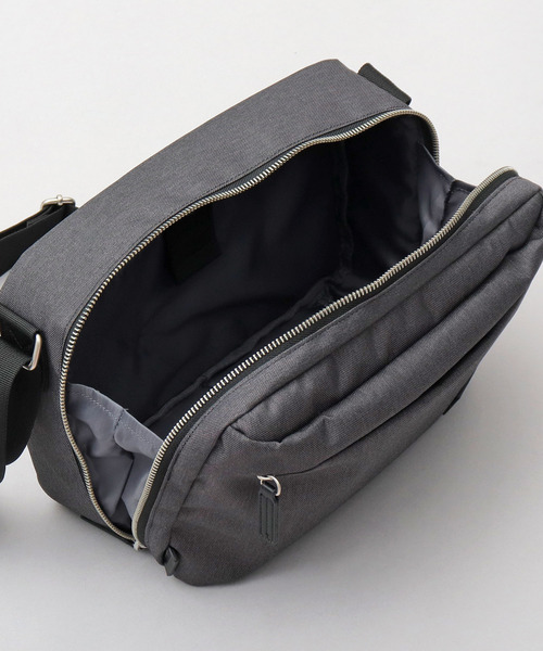 【セール】撥水加工 杢調ポリエステル スクエア型 ショルダーバッグ ビジネス対応（ショルダーバッグ）｜YAKPAK（ヤックパック）