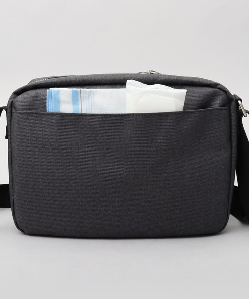 【セール】撥水加工 杢調ポリエステル スクエア型 ショルダーバッグ ビジネス対応（ショルダーバッグ）｜YAKPAK（ヤックパック）