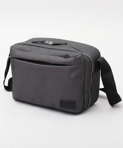 【セール】撥水加工 杢調ポリエステル スクエア型 ショルダーバッグ ビジネス対応（ショルダーバッグ）｜YAKPAK（ヤックパック）