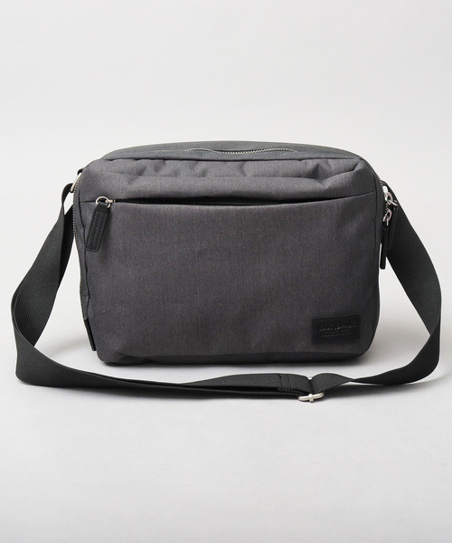 【セール】撥水加工 杢調ポリエステル スクエア型 ショルダーバッグ ビジネス対応（ショルダーバッグ）｜YAKPAK（ヤックパック）