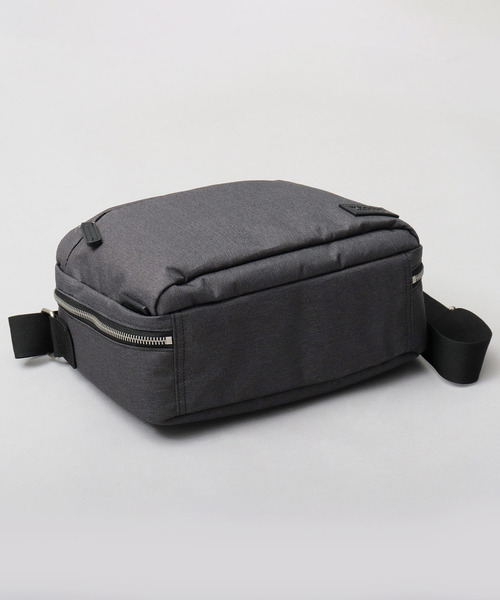 【セール】撥水加工 杢調ポリエステル スクエア型 ショルダーバッグ ビジネス対応（ショルダーバッグ）｜YAKPAK（ヤックパック）