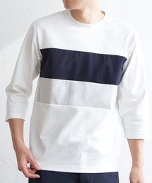 ikka | 【接触冷感／抗菌防臭】GOKU楽セイケツ7分切り替えT(Tシャツ/カットソー)